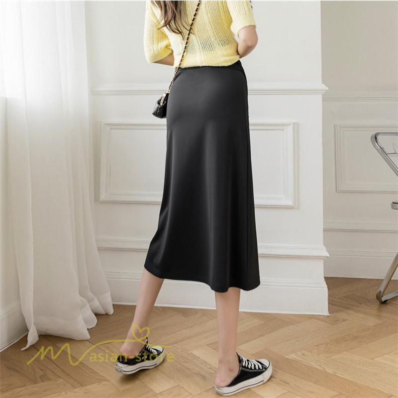 スカート | マタニティレディース 裾口スリット 上品 マタニティウェア 春 夏 大きいサイズ 無地 ウエスト調整 産前産後 マタニティ 妊婦服 妊婦 通勤