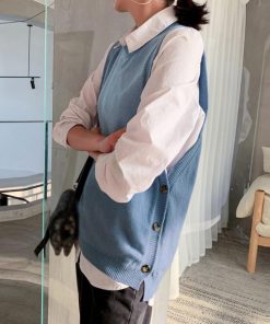 ニット・セーター | ニットベスト レディース 重ね着 上着