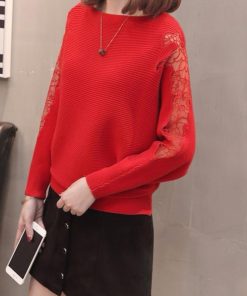 ニット・セーター | ドルマンニットトップス ボートネック上品