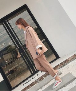 パンツスーツ | レディース 秋 春 テーラードジャケット カジュアルスーツ 30代40代 ゆったり 制服 OL フォーマル 事務服 オフィス