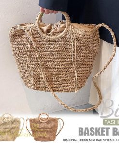 女性用バッグ | レディース バッグ かごバッグ ショルダーバッグ ストローバッグ 編み 小物 シンプル 軽量 大人 軽い 旅行 オシャレ 40代 可愛い 50代 30代