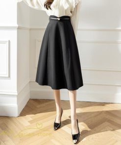 スカート | Aラインレディース 着痩せ 大人 カジュアル 秋冬コーデ 無地 40代 50代 大きいサイズ ひざ丈 膝丈 20代 ハイウエスト きれいめ 30代 大人