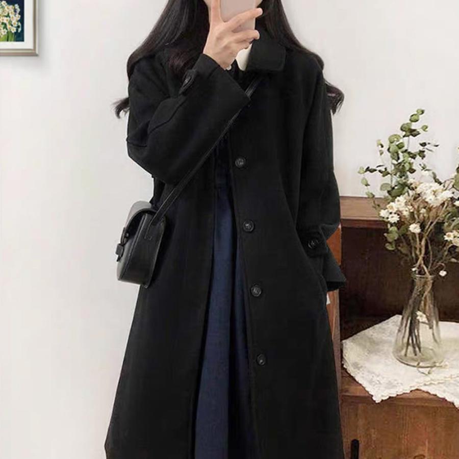 トレンチコート | ステンカラーコートレディース中綿コート冬