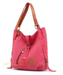 女性用バッグ | ショルダーバッグ リュック バッグ カバン レディース 帆布バッグ ズック カジュアル 旅行 肩掛け 手提げ シンプル エコバッグ ハンド 通勤通学 洗え 便利 収納