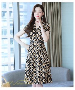 ミディアム | ワンピース レディース 着痩せ 半袖 膝丈 ミディアムワンピース ファッション ミディアムワンピース 夏 Vネック サマーワンピース 上品 日常感 大きいサイズ