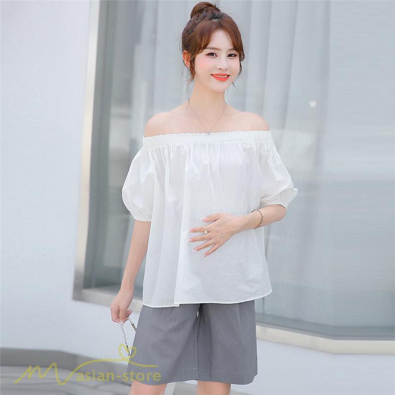 パンツ レギンス | ハーフパンツ ワイドパンツ マタニティパンツ ゆったり おしゃれ 上品 大きいサイズ 上品 マタニティウェア ポケット付き ウエスト調整 サマー 妊婦服 ママ