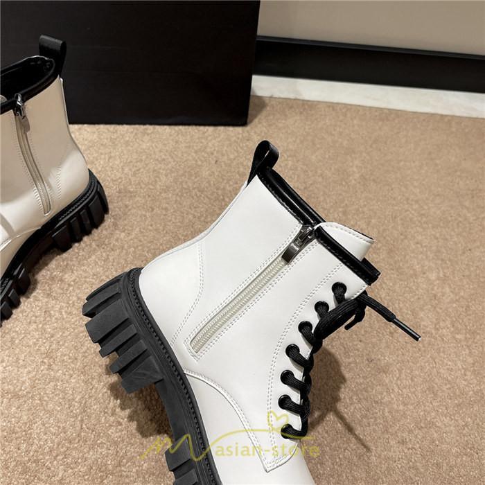 ショートブーツ | ブーツ レディース 黒 低反発 黄色 白 編み上げ 歩きやすい 足が痛くならない 厚底 おしゃれ 春 50代 40代 秋 30代 新作 20代