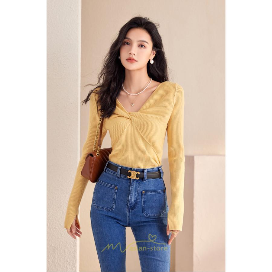 シャツ・ブラウス | ニットシャツ 長袖 ゆったり シャツ ブラウス トップス 体型カバー レディース 春秋 シンプル 秋 冬 あったか キレイめ オシャレ カジュアル 通学 着痩せ 通勤