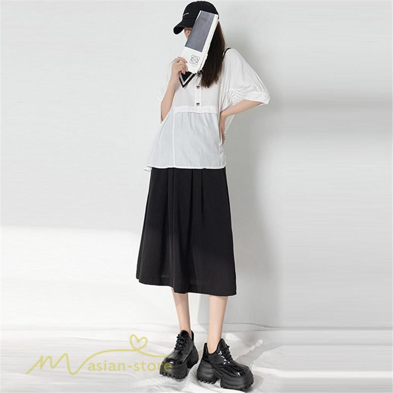 スカート | マタニティAライン マタニティウェア 春 夏 秋 無地 Aラインマタニティ 妊婦 ひざ下丈 ウエスト調整 着痩せ ゆったり 送料無料