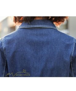 デニムワンピース | レディース デニム ワンピース マーメイド 長袖 秋 5分袖 カジュアル シャツワンピース カジュアル ロング丈 レトロ風 ポケット 着痩せ