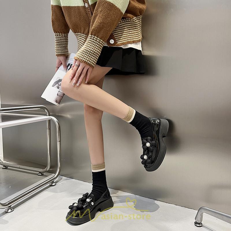 ローファー | 学生 女子 レディース 通学 通勤 学生靴 学校 軽量 花飾り 可愛い 上品 10代20代30代40代 フォーマル コンフォート 送料無料 キレイめ