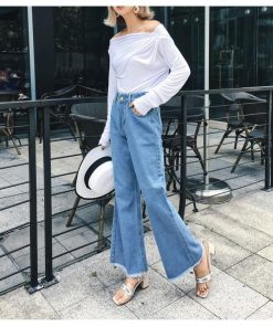 ジーンズ、デニム | 短納期ワイドパンツ デニムパンツ ロングパンツ ジーンズ パンツ 大きいサイズ ハイウエスト 2019新作 ストレッチ レディースボトムス デニムズボン