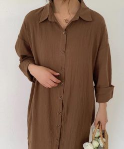 シャツ・ブラウス | シャツワンピース ロングシャツカーデ