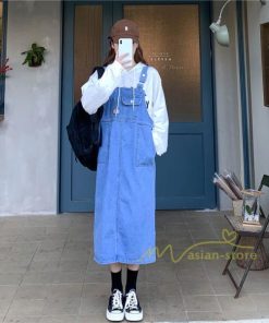 オーバーオール サロペット | サロペットスカート ロングスカート オーバーオール ジャンパースカート デニムスカート レディース キュート ゆったり カジュアル 着痩せ お出かけ シルエット