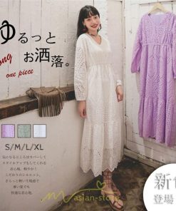 マキシ | ワンピース レディース 夏 秋 ロング丈 長袖 パーティー 大人 レース エレガント きれいめ 大人 おしゃれ お呼ばれ 可愛い お出かけ 日常デート 通勤 オフィス