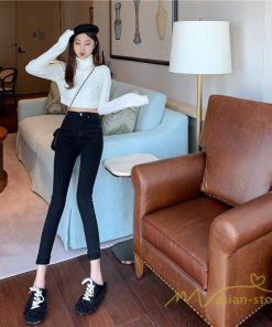 ジーンズ、デニム | デニムパンツ デニム スキニーデニム レディース ジーンズ レディースファッション  春 ハイウエスト 夏 ボトムス デニムズボン ストレッチ効く