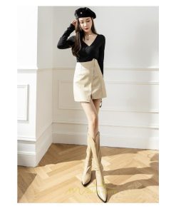 スカート | レザーレディース ミニタイト 秋 冬 PU Aライン ハイウエスト おしゃれ スリット フェイクレザー 可愛い 着痩せ オシャレ