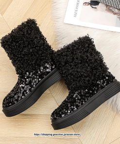 ブーツ | ムートンフェイクムートン ショートもこもこ ボア 定番 シューズ 靴 秋靴 レディース 可愛い 痛くない 歩きやすい 秋 あったか 冬