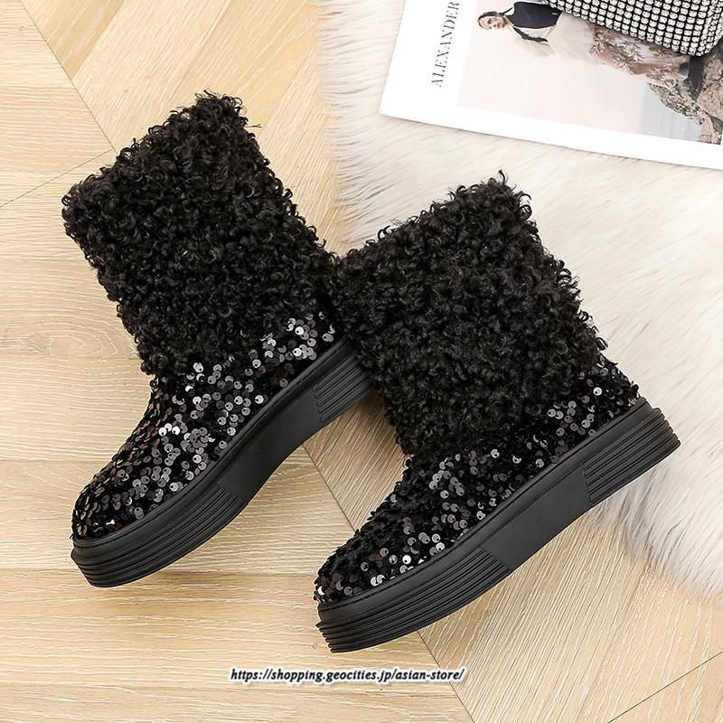 ブーツ | ムートンフェイクムートン ショートもこもこ ボア 定番 シューズ 靴 秋靴 レディース 可愛い 痛くない 歩きやすい 秋 あったか 冬