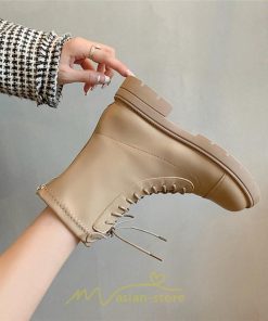 ショートブーツ | ブーツ レディース トレンド ミドル 厚底 袴ブーツ 黒 レースアップ 編み上げ カーキ オフホワイト 通勤 オフィス 通学 歩きやすい 疲れにくい