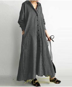 マキシ | Tシャツワンピース ワンピース 長袖 レディース 春 大きいサイズ きれいめ シャツワンピース ロング丈 マキシ丈 おしゃれ 可愛い ボーダー柄 綿麻 通勤 大人