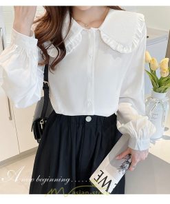 シャツ・ブラウス | ブラウス レディース 長袖 50代 白 シャツ ゆったり トップス きれいめ フォーマル ベージュ 通勤 通学 オフィス 40代 OL 上品 30代 フェミニン 20代