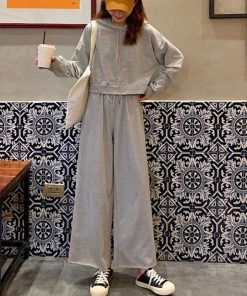 キャミソール | セットアップ 部屋着 フード付き レディース 無地 パンツセット スウェットパーカー 体型カバー ルームウェア シンプル