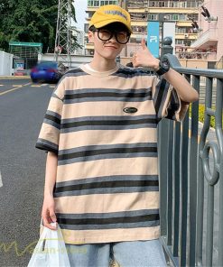 Tシャツ | Tシャツ メンズ 半袖 ゆったり ボーダー おしゃれ 半袖カットソー ファッション カジュアル体型カバー トップス メンズスタイル 夏新作
