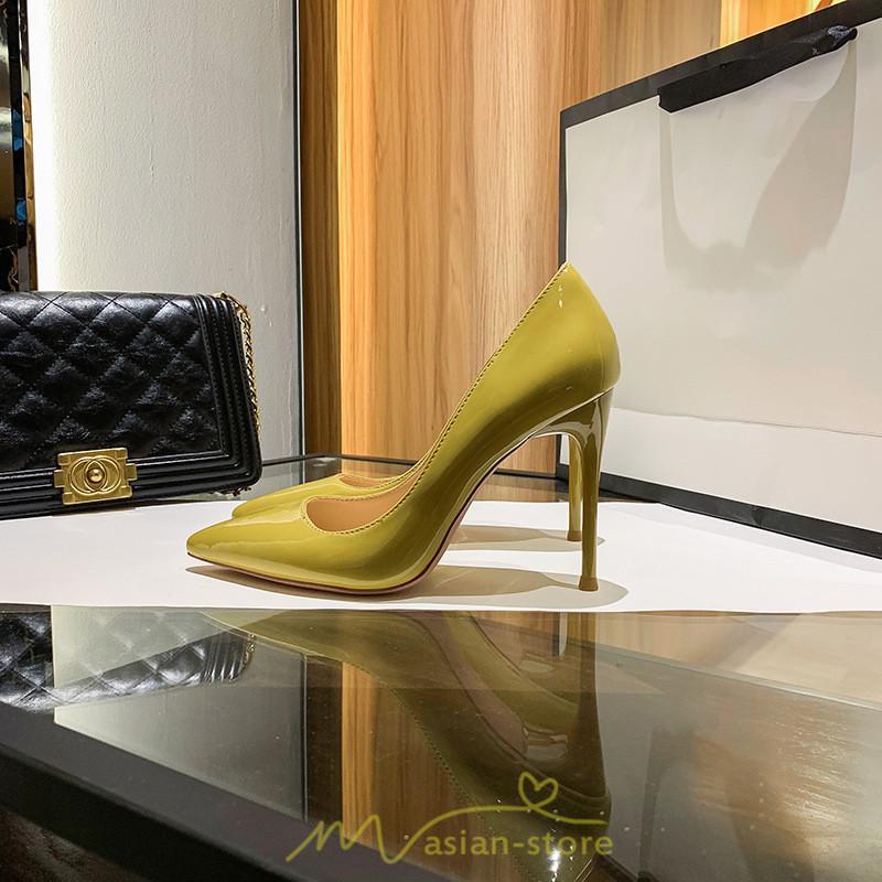 パンプス | 6cm8cm10cmヒール エナメル ハイヒール ピンヒール ポインテッドトゥ 美脚黄色 黒 ワイン ヌードカラー フォーマル 痛くない パーティー 女性
