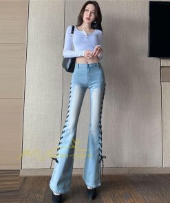 チノ・テーパード・ジョガー・スキニーパン | ブーツカット デニムパンツ レディース フレア ロング丈 カットオフ ストレッチ ハイウェスト コーデ ジーンズ 20代30代40代 スリット 脚長 美脚パンツ 新作