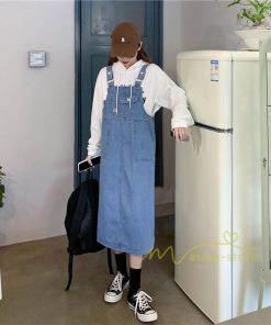 オーバーオール サロペット | サロペットスカート ロングスカート オーバーオール ジャンパースカート デニムスカート レディース キュート ゆったり カジュアル 着痩せ お出かけ シルエット