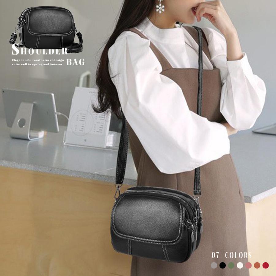 ショルダーバッグ | ポシェット 合皮かばん 斜め掛け 小さめ PUレザー 肩掛けバッグおしゃれ カジュアル ミニ シンプル レディース