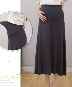 スカート | マタニティレディース Aラインロング丈 マタニティウェア 妊婦服 カジュアル 体型カバー 春 夏 ウエスト調整 ゆったり マタニティ