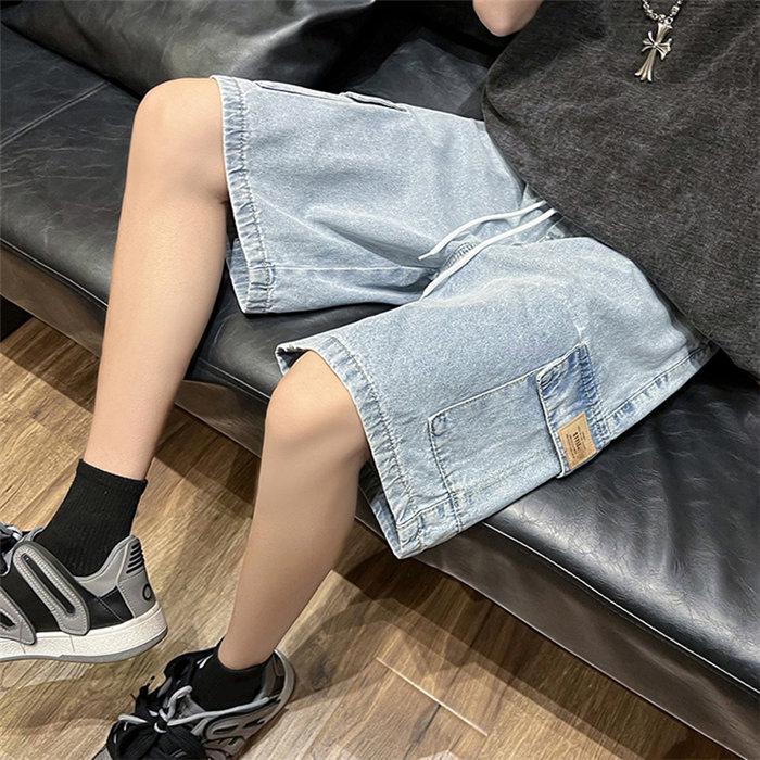 ハーフパンツ ショート | 夏パンツ デニム メンズ サマーパンツ パンツ ワイドパンツ シンプル ウエストゴム 20代 30代 お出かけ ハーフパンツ ジーパン 夏新作 ショートパンツ ジーンズ