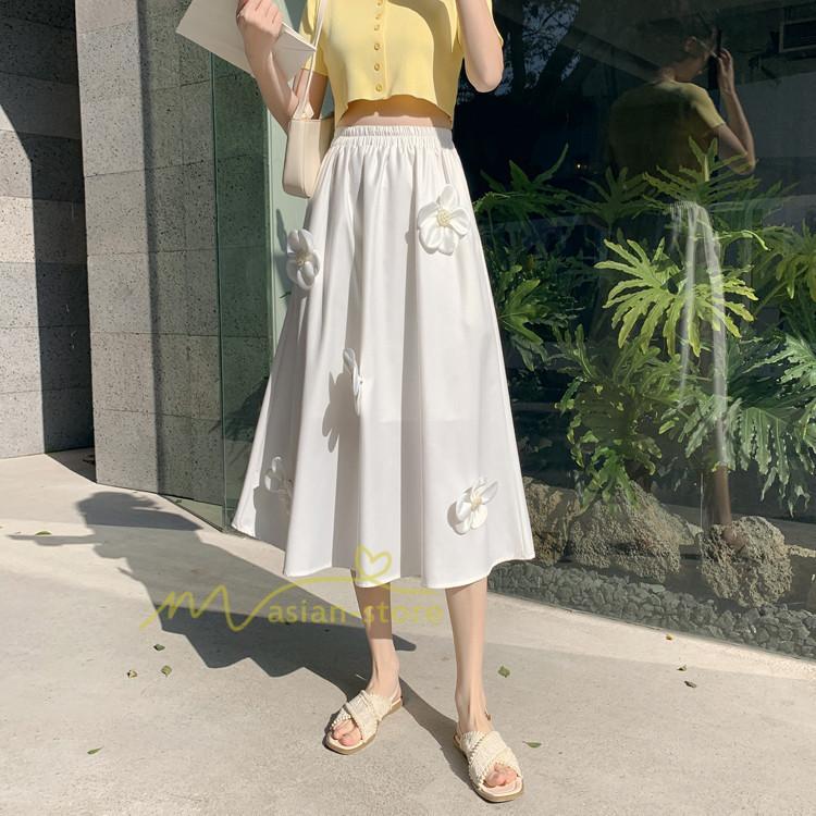 スカート | ボトムス レディース きれいめ 40代 30代 春秋 ロング丈 おしゃれ カジュアルブ無地 通勤 着痩せ 韓国風 OL 20代30代40代50代 ウエストゴム