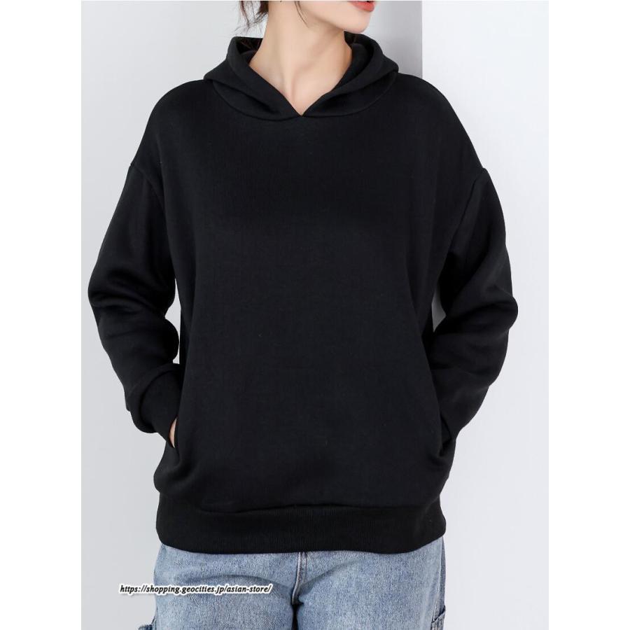 パーカー | バックパール プルオーバー 長袖 バックタック トレーナー レディース フェイクパール ゆったり フード付き 裏起毛 防風 厚手 防寒 秋冬 あったか