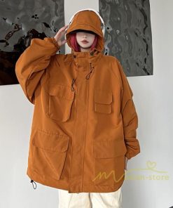 コート・ジャケット | ジャケット レディース アウター 長袖 ブルゾン メンズ パーカー フード付き マウンテンパーカー トップス 20代30代 Oversize ゆったり 40代50代 秋冬 羽織り