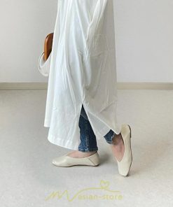 マキシ | 夏ワンピース 半袖ワンピース ロングワンピース 半袖 夏服 レディース 無地 サイドスリット Vネック 大きい ゆったり 白 黒 50代 30代40代 ポケット 可愛い