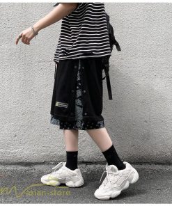 ハーフパンツ ショート | ハーフパンツ メンズ ショート丈 新作 夏コーデ おしゃれ 重ね着 レイヤード風 白 黒 日常感 カジュアル 運動着 ワイドパンツ ゆったり スウェットパンツ 着回し