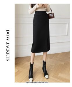 スカート | ロング 秋 秋服 レディース ボトムス ロングミモレタイト冬 スリット 無地 可愛い 着痩せ カジュアル キレイめ 韓国風
