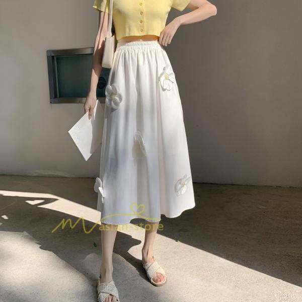 スカート | ボトムス レディース きれいめ 40代 30代 春秋 ロング丈 おしゃれ カジュアルブ無地 通勤 着痩せ 韓国風 OL 20代30代40代50代 ウエストゴム