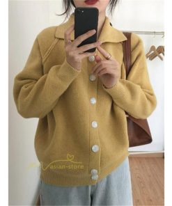 カーディガン | ニット2022秋冬 レディース 羽織り アウター フロントボタン 長袖 セーター ニット トップス 大人 無地 20代50代 通学通勤
