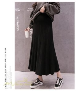 スカート | マタニティフレア 秋 冬 妊婦服 マタニティウェア 産前 産後 シンプル きれいめ 大きいサイズ Aライン ウエスト調整 体型カバー ひざ下