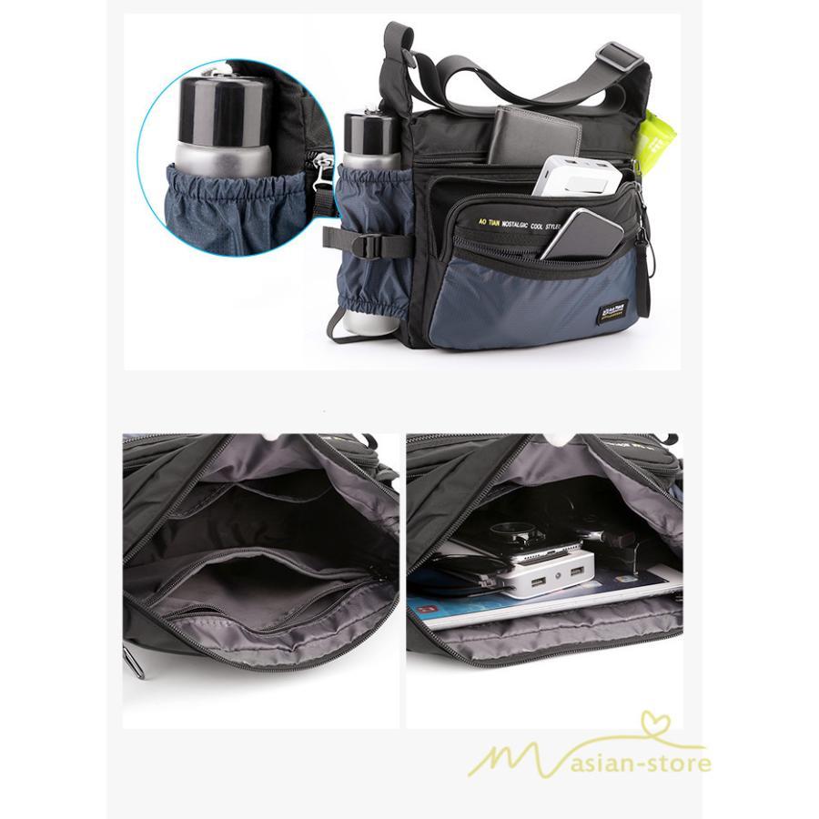 メンズバッグ | ショルダーバッグ 斜めがけバッグ ボディバッグ 撥水加工 軽量 大容量 トレンド 通勤通学 カジュアル 肩掛けバッグ メンズファッション