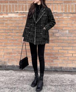 ジャケット・ブルゾン | ツイード風ジャケット レディース 秋冬