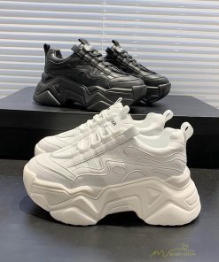 スニーカー | ダッドレディース 厚底 ファッション歩きやすい スポーツ 運動靴 ウォーキング シンプル 疲れない 美脚 無地 走れる