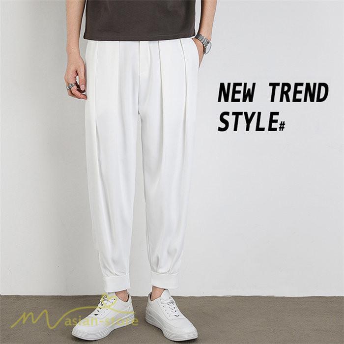 チノパン | テーパードパンツ メンズ 無地 ロング丈 夏新作 サマーパンツ 上品 ウエストゴム テーパード 春 夏 カジュアルパンツシンプル 上品 おしゃれ 秋 メンズスタイル