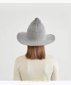 レディース | 帽子 ハット ハロウィン コスプレ 宴会 余興 魔女 魔法使い 美魔女 仮装 パーティーグッズ 演劇 体育祭 イベント 学園祭 黒 文化祭 グレー 青 赤