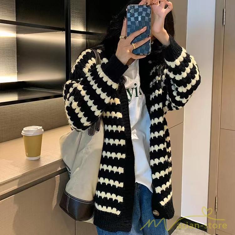 カーディガン | ニットレディース 2022秋冬 羽織り ニット アウター セーター フロントボタン 長袖 秋ニット 通学通勤 トップス 大人 20代50代