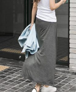 ロングスカート | ロング きれいめ スリット マキシスカート スカート インナーパンツ付き 春夏スカート